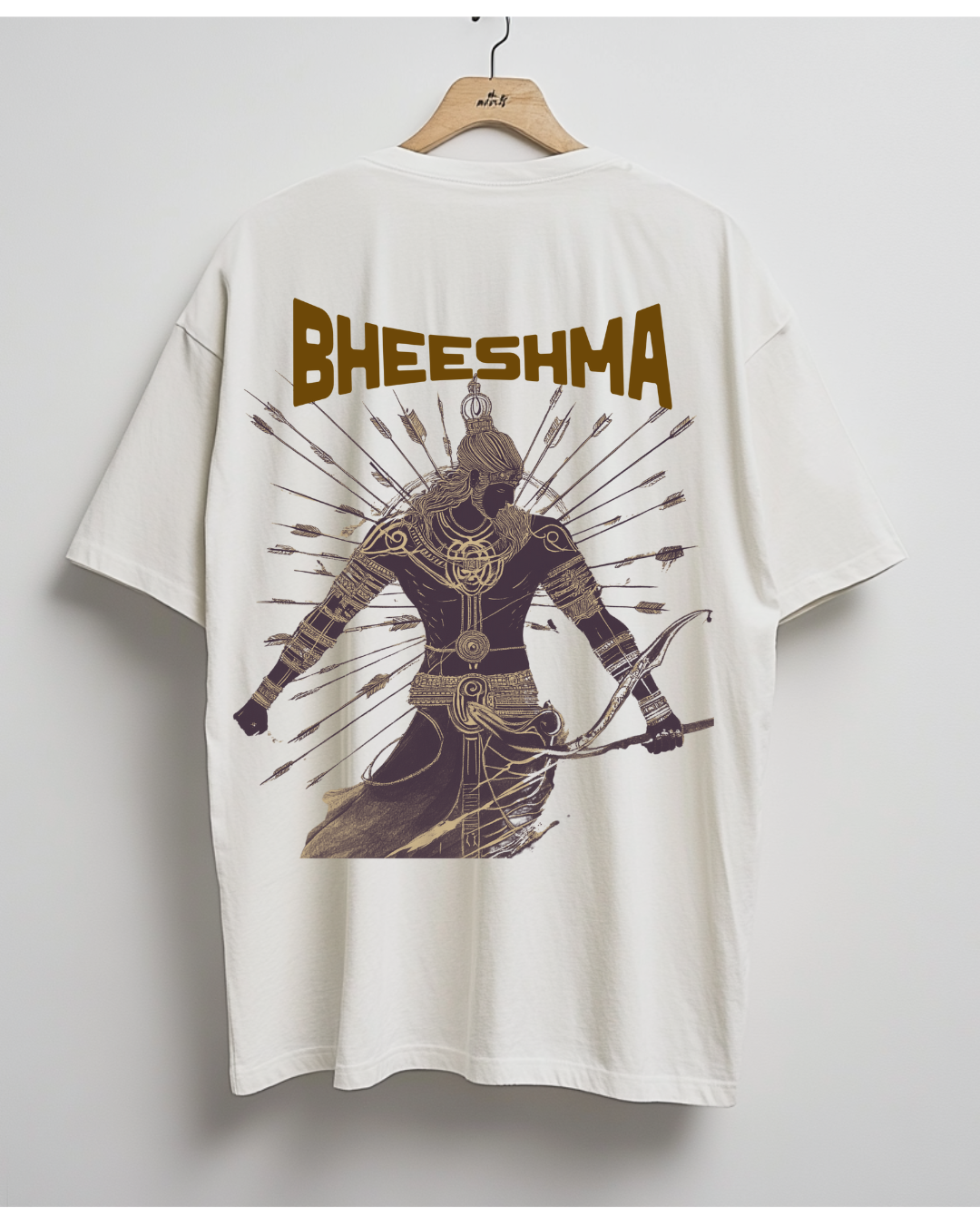 “Bhishma printed oversized Indian rich history T-shirt by Niimaih”