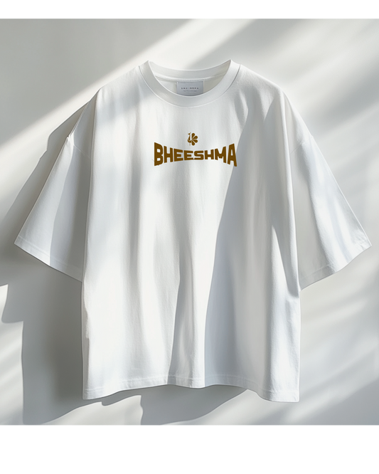 Bhishma printed oversized Indian rich history  T-shirt by Niimaih”